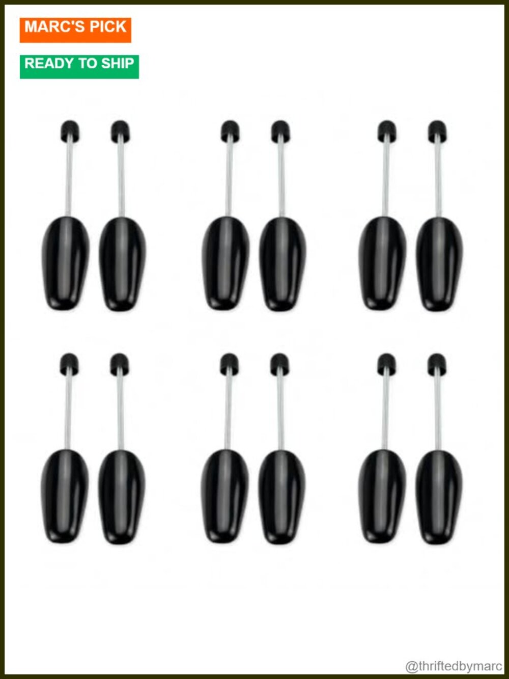 Adjustable Plastic Shoe Trees for Men US 6-12 Spring-Loaded Shoe Shapers